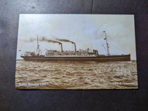 Mint USA Ship RPPC Postcard Baltic America Line TSS Lituania