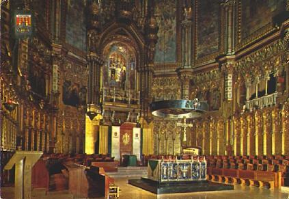 POSTAL 57360: Montserrat Interior de la Basilica