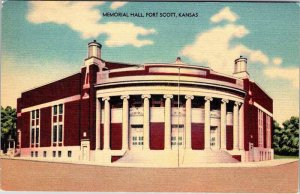 Postcard BUILDING SCENE Fort Scott Kansas KS AM2822