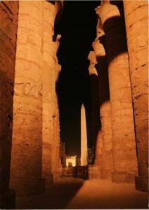 CPM Luxor – General View of the Temple of Karnak by Night EGYPT (852644)