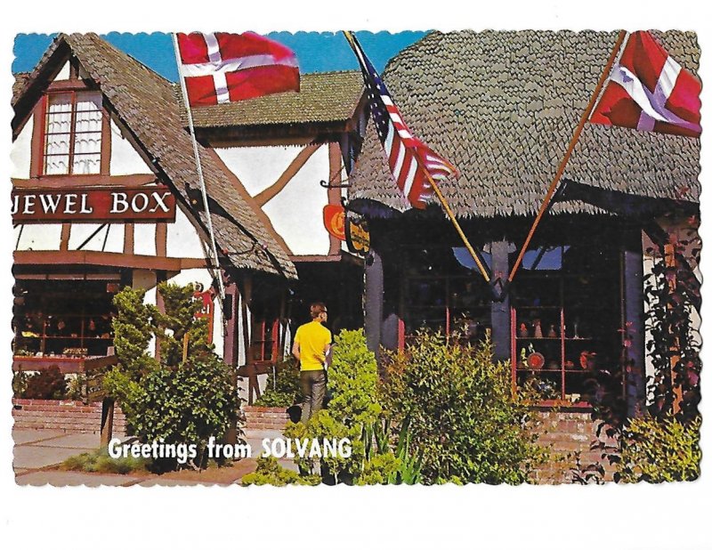 Greetings from Solvang California Jewel Box Shop 4 by 6