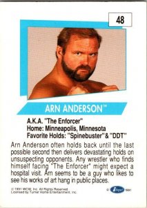 1991 WCW Wrestling Card Arn Anderson sk21233