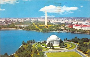 US2 USA Washington D.C. aerial view Jeffreson Memorial Washington monument 1980