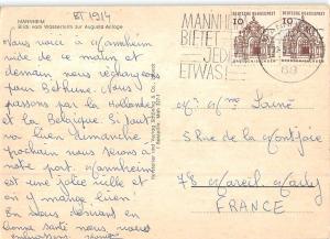 BT1914 mannheim blick vom wasserturm zur augusta anlage  germany