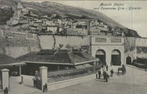92317  - GIBRALTAR - VINTAGE   POSTCARD -  MARKET PLACE
