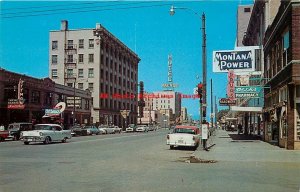 MT, Missoula, Montana, Broadway, Looking West, 50s Cars, Dexter Press No 25072-C