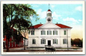 Vtg Edenton North Carolina NC Chowan Court House 1920s View Old Postcard