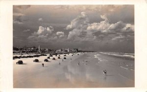 Daytona Beach Florida Cars on Beach  Birds Eye View Real Photo Postcard AA74628