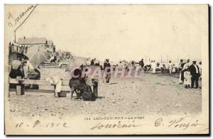 Old Postcard Luc Sur Mer The Beach