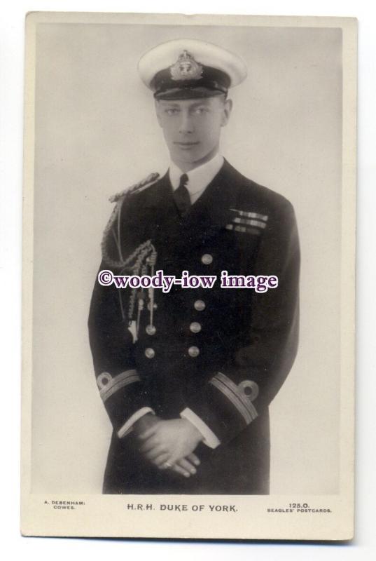 r1531 - Duke of York in Naval Uniform who became King George VI - postcard