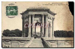 Old Postcard Montpellier Chateau d'Eau seen from Aqueduct