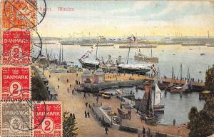 Rheden Netherlands Harbor View Antique Postcard J72411