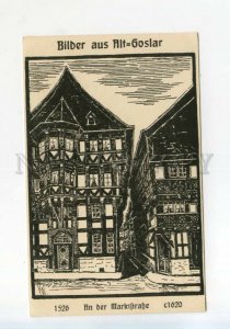 528255 Germany OLD GOSLAR Marktstrasse Street Woltereck Vintage postcard