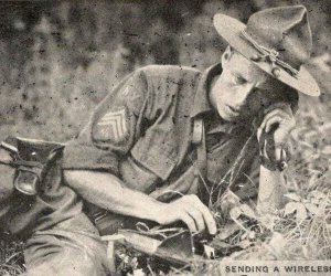 US Army  New York Soldier  Making Wireless Call  Postcard