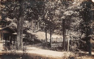 Doubling Gap Springs Pennsylvania Scenic Walk Real Photo Postcard AA63460