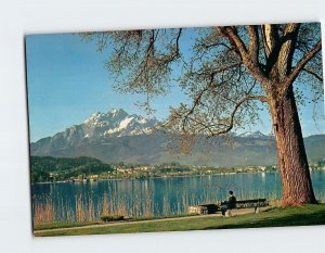 Postcard Lucerne and Mount Pilatus, Lucerne, Switzerland