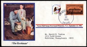 Norman Rockwell 1979 Nassau Hall Stamp First Issued Princeton NJ Sept 22, 1956