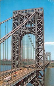 B66661 George Washington Bridge car voiture   usa