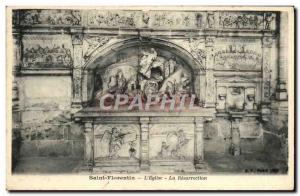 Old Postcard Saint Florentin L & # 39Eglise The Resurrection