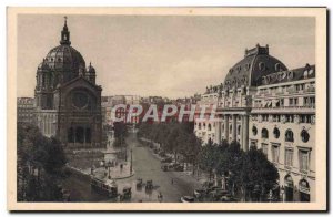 Old Postcard Paris Place Saint Augustin