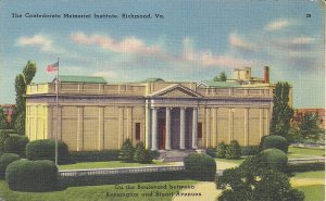 Richmond VA CIVIL WAR MUSEUM, Confederate Institute, Military 1935-45 Virginia