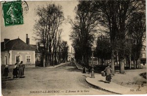 CPA NOGENT-le-ROTROU - Avenue de la Gare (669938)