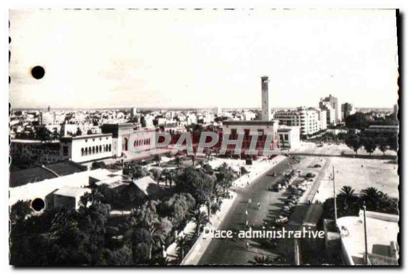 Modern Postcard Casablanca Morocco administrative Place