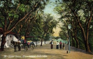 ceylon, COLOMBO, Slave Island, Street Scene (1912) Postcards