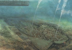 Operation Lifting Of St Mary John Ship Adams Painting Postcard