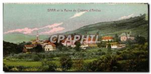 Old Postcard Barr and Ruin of Cheteau of Andlau