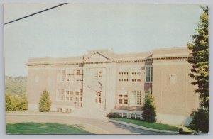 Front View Of Central School In Carmel New York~Windows & Entrance~Road~Vtg PC