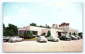 DYER, IN Indiana~ Roadside TEIBEL'S RESTAURANT c1950s Cars Lake County  Postcard