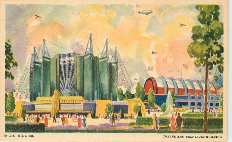 Chicago Illinois Travel Transportation Exposition 1933 #102 Postcard 21-11297