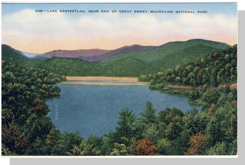 Smoky Mountains National Park, North carolina/NC-TN Postcard, Lake Santeetlah