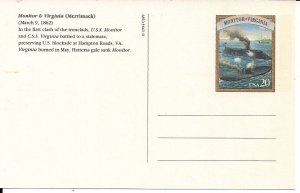 American Civil War, Naval Battle, USS Monitor, CSS Virginia, Merrimac, 1994 USPS