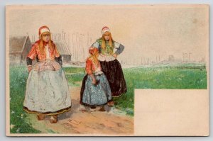 Henri Cassiers Marken Holland Native Dutch Sketch Style Art Postcard L23