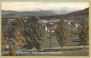 Bethlehem New Hampshire 1914 Postcard The Presidential Range In September