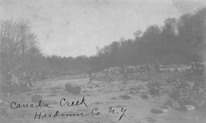 Herkimer County New York Canada Creek Real Photo Vintage Postcard AA70543