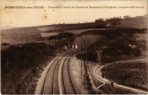 CPA BONNIERES-sur-SEINE Tranchée et entrée du Tunnel de BONNIERES a R (102772)