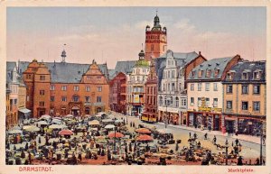 DARMSTADT HESSE GERMANY~MARKTPLATZ~GERLING & ERBES PUBLISHED POSTCARD