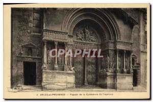 Old Postcard Facade Cathedrale St-Trophime Arles