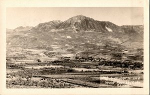 RPPC Mount Lamborn and View of West Paonia CO Real Photo Vintage Postcard H58