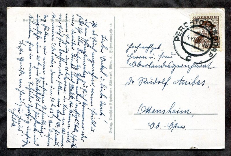 5346 - AUSTRIA Perchtolsdorf 1935 Artistic Postcard