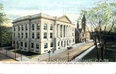 Rensselaer County Court House Troy NY Unused