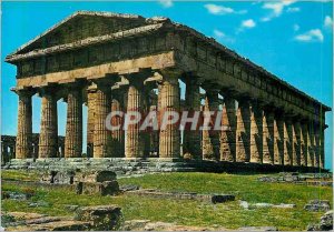 Postcard Modern Paestum Temple of Nettuno