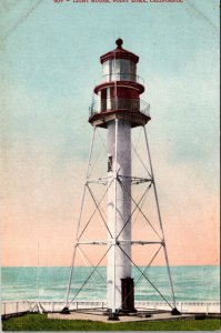 Postcard Light House in Point Loma, California