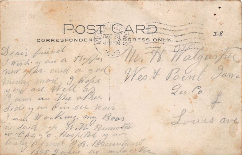 J31/ Milwaukee Wisconsin RPPC Postcard c1910 Home Construction Crew 66