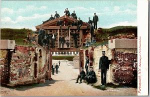 Gateway at Fort Constitution Soldiers Portsmouth NH UDB Vintage Postcard O10 