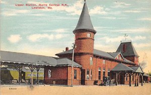 Upper station, Maine central RR Lewistown, Maine, USA Railroad, Misc. Unused 