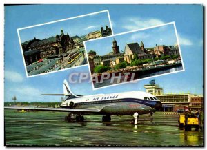 Postcard Modern Jet Aviation Frankfurt am Main Rhein Main Air France